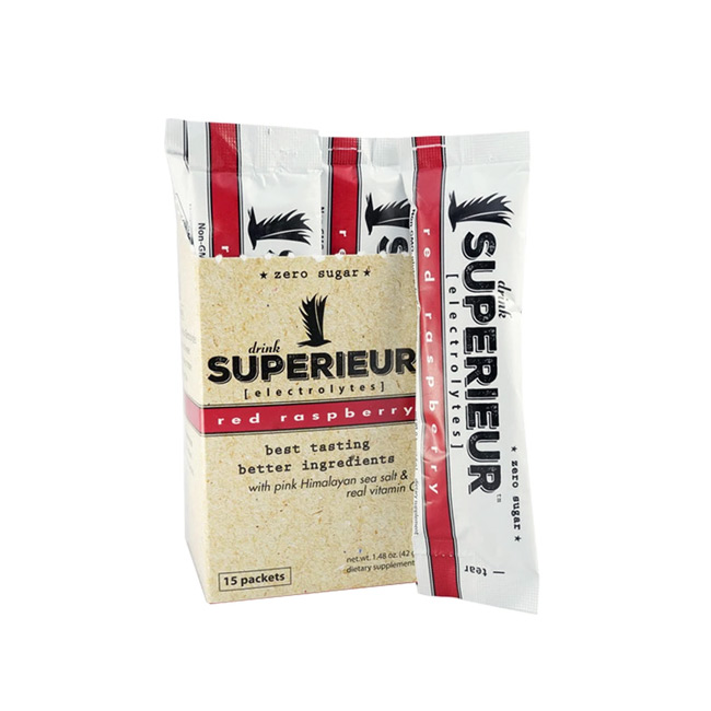 Superieur Electrolytes Red Raspberry Packets